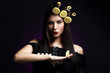 Photo: Sexy woman with lemons in her hairstyle Sexy woman with lemons in her hairstyle