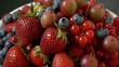 Assorted fresh wild berries for Breakfast