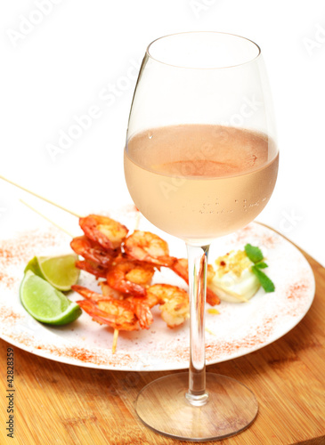 Photo: Fried King Prawns Served in Plate Fried King Prawns Served in Plate