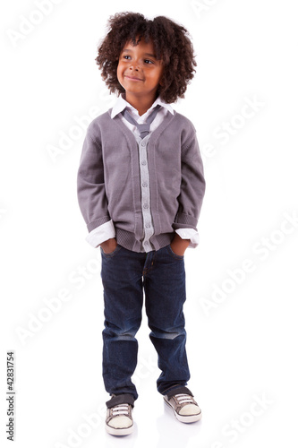 Photo: Portrait of a cute african american little boy Portrait of a cute african american little boy