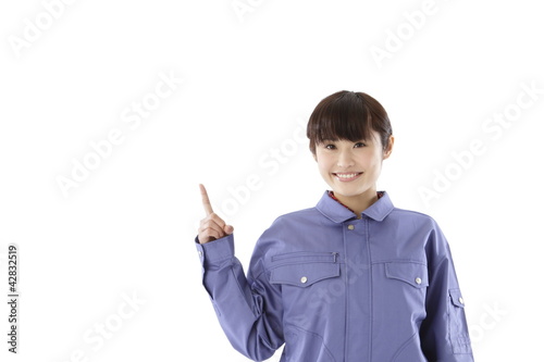 Photo: 女性・作業着 女性・作業着