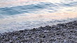 Blue sea and beach close up