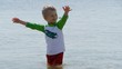 Video: Happy little boy enjoying the sea Happy little boy enjoying the sea