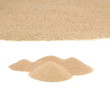 pile desert sand isolated on white backgrounds