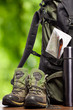 backpack and shoes backpackers