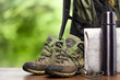 backpack and shoes backpackers