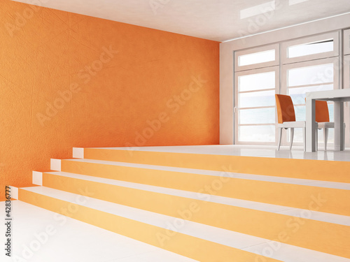 Illustration: Interior design scene Interior design scene