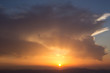 Sonnenuntergang im Gebirge