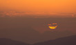 Sonnenuntergang im Gebirge