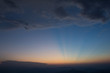 Sonnenuntergang im Gebirge