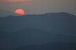 Sonnenaufgang im Gebirge
