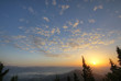 Sonnenaufgang im Gebirge