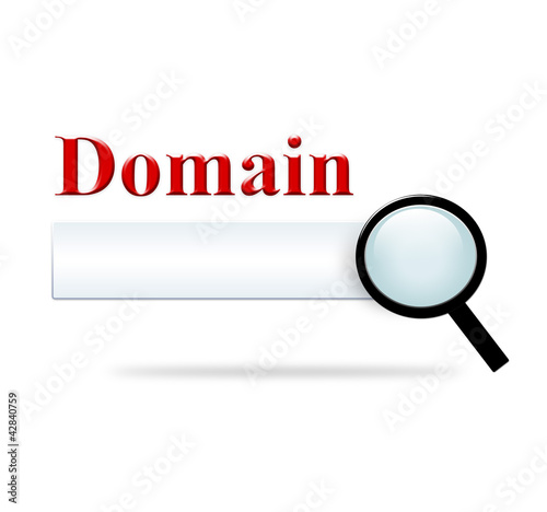 Illustration: Domain suchen Domain suchen