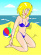 girl on the beach