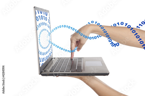 Photo: Accessing binary code stream Accessing binary code stream