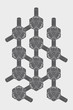 Vector: Screw-nut, isometric projection, engineering graphics Screw-nut, isometric projection, engineering graphics