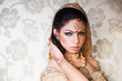 Photo: portrait of a beautiful Indian bride portrait of a beautiful Indian bride