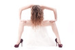 Naked woman sitting
