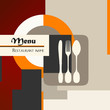 restaurant menu design template, copy space