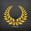 Golden wreath, eps10