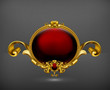 Vintage frame red, 10eps