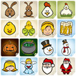 Sticker Set Holidays No. 1