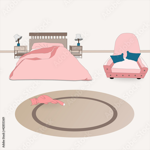 Vector: Pink bedroom Pink bedroom