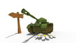 Tank firing