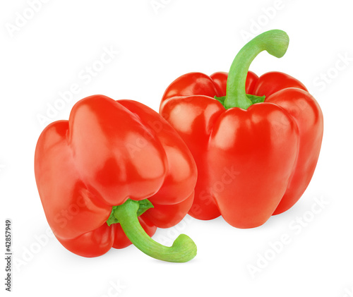 Photo: Two sweet red peppers Two sweet red peppers
