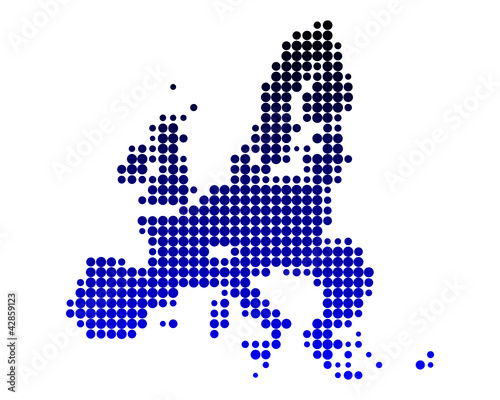 Vektor: Karte der Europäischen Union Karte der Europäischen Union