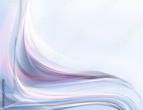Illustration: Gentle blue fractal background Gentle blue fractal background