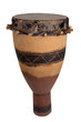 canvas print picture - wooden african drum with ornaments
