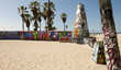 Photo: Art walls on Venice beach, Los Angeles, California, USA Art walls on Venice beach, Los Angeles, California, USA