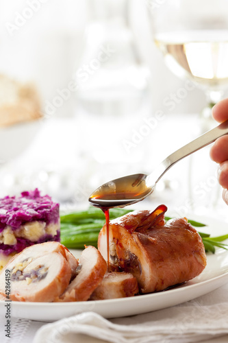 Photo: Christmas main course meat casserole Christmas main course meat casserole