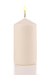 candle on a white background