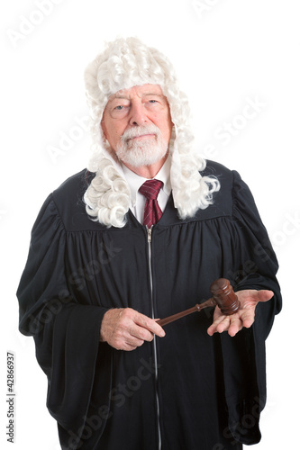 Photo: Judge Wearing Wig Judge Wearing Wig