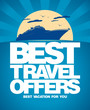 Best travel offers advertising design template.