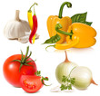 Vector set of vegetables