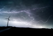 Blitzende Erneuerbare Energie
