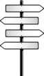 Ilustração vetorial : Direction Signs Direction Signs