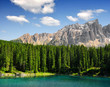 Carezza lake, Val di fassa, Dolomites, Alps, Italy