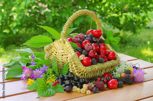 Photo: Beeren im Korb - berries in basket 01 Beeren im Korb - berries in basket 01