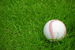 baseball on green grass pitch