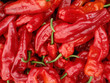 Red hot chili peppers displayed