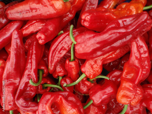 Photo: Red hot chili peppers displayed Red hot chili peppers displayed