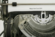 Happy New Year 2013 Typed on Vintage Electric Typewriter
