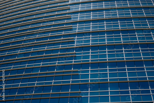 Photo: Modern Blue Office Building Modern Blue Office Building