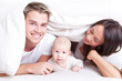 family in bed