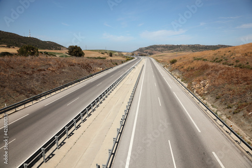Photo: Highway Autovia A48 in Andalusia, Spain Highway Autovia A48 in Andalusia, Spain