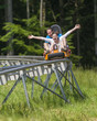 Spass auf der Sommerrodelbahn